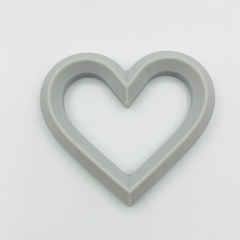 Wholesale 3PCS 71*80CM Silicone Heart Beads Teether